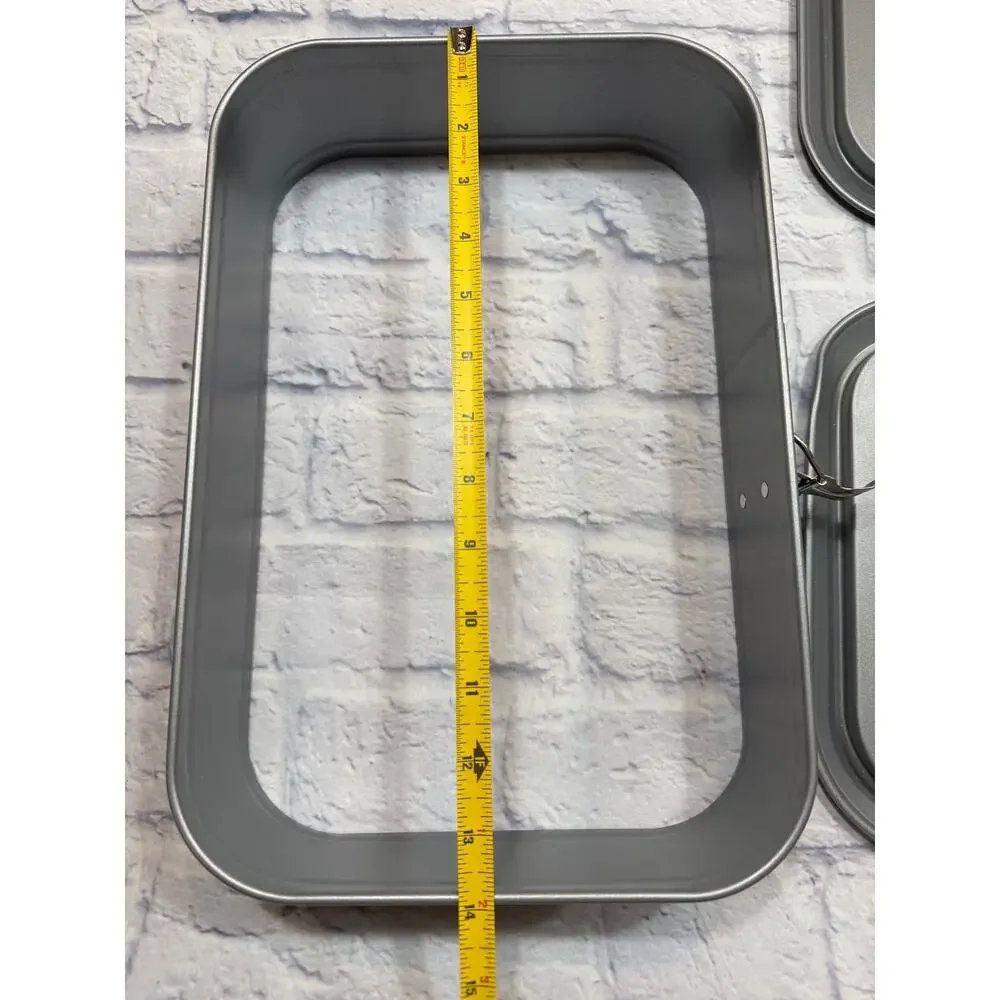 Kaiser Rectangular Springform Cake Pan 13x9” Non-stick Xtra Base to use as Cover